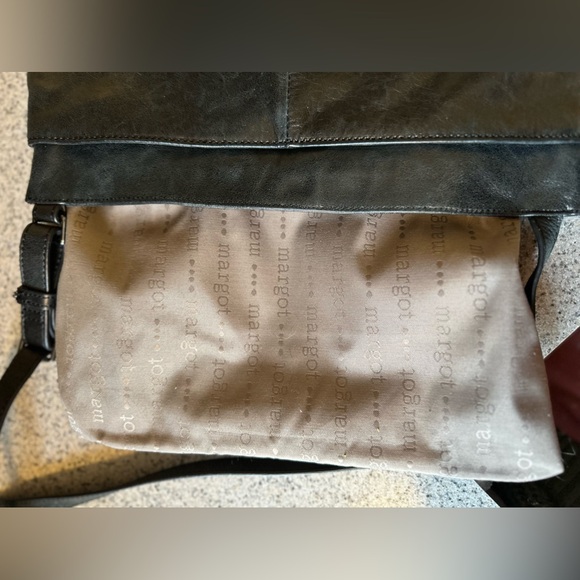 Margot All Black Leather Purse, Handbag - Picture 5 of 12